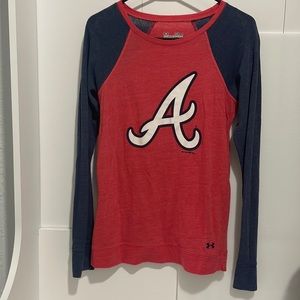 Atlanta Braves Raglan Long Sleeve Shirt